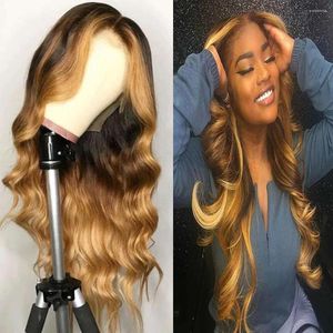 4x4 Heighlig Brazilian Deep Wave Closure Peruka 150% koronkowych przednich ludzkich peruk włosów Remy 13x4 Frontal Natural