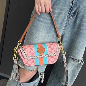 80% Rabatt Handtasche Räumung Familie Unterarmtasche High-End bedruckter Sattel Damen mittelalterlich tragbar eine Schulter Crossbody kleine quadratische gealterte Blume