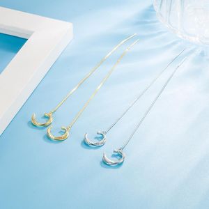 Dangle Earrings Long Tassel Drop For Women Gold Silver Color Crystal Cross Fringe Fashion Earlines Jewelry Gift