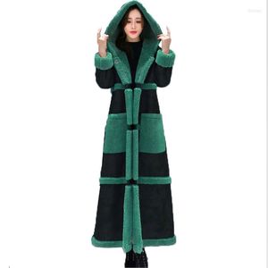 Ful feminina 2023 Winter Parkas Mulheres Camurcenadas Camurcedas Casacas de Camurcedão Espalhar X Long Casaco Feminino de Capuz de Capacão Grande Jaqueta quente