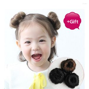 Haarschmuck Fashion Est Girl Natrual Bun Perücken Synthetic Roller Hairpieces Clip-In Chignons Chignon Headwear Baby Clip