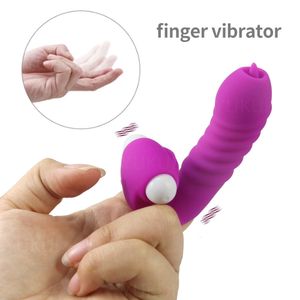 Vibratorer Finger Cover Vibrator Tongue Slicking Massager Sex Toys For Women G Spot Orgasm Clitoris Stimulate Par Flirting Masturbator 230508