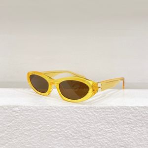 Crystal Yellow Brown Cat Eye Sunglasses Women Summer Fashion Glasses gafas de sol Designers Sunglasses Shades Occhiali da sole UV400 Eyewear with Box