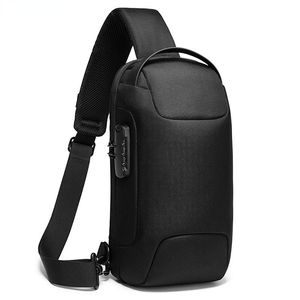 Outdoor Bags Chest Bag Anti-thief Men Crossbody Waterproof Shoulder USB Charging Short Trip For Male Travel Pack