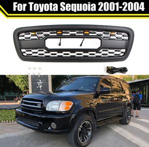 Grade do radiador da grade frontal do carro para Toyota Sequoia 2001-2004 Acessórios para carros de capa de capa de acabamento de alta qualidade