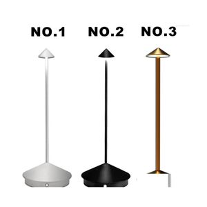 Table Lamps Creative Dining Touch Led El Bar Coffee Pina Pro Lamp Rechargeable Lampada Da Tavolo Decorative Desk Drop Delivery Light Dhfbx