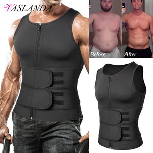 Body Shapers da uomo Modellante per uomo Vita Trainer Sauna Set Canotta per il sudore Biancheria intima per la perdita di peso Camicia per la perdita di peso Canotta per esercizi grassi 230506