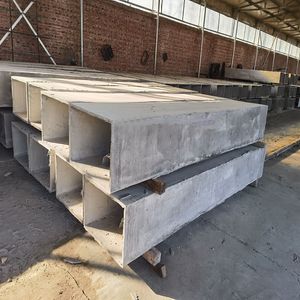 Prefabricated concrete cement exhaust duct for roof hood construction of flue
