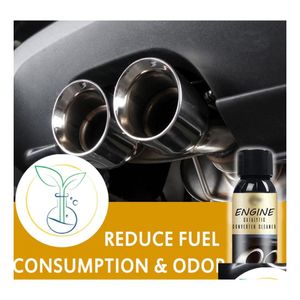 Car Cleaning Tools 30Ml Engine Anticarbon Deposit Antiwear Agent Catalytic Converter Booster Cleaner Remove Dust Dirt Heavy Oil Drop Dhyhq
