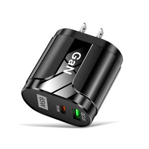 65w USB PD Caricabatterie Adattatore per computer Qc Pd3.0 Gan Caricabatterie Pd Ricarica rapida Accessori per telefoni a ricarica rapida 65w Gan Caricabatterie per laptop