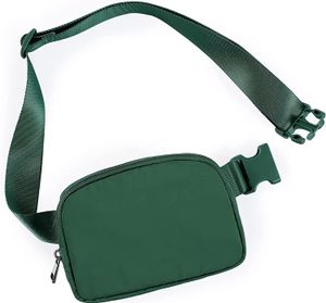Evening Bags Sports Waist Bag Yoga Mobile Bag Super Trusted Portable Bag Unisex Fitness Running Bag Metal Words 230506