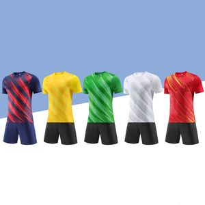 Outdoor T-Shirts Boys Soccer Jerseys Men's Football Team Training Uniform Custom Name Number Adult Aport Breathable Comfortable T-shirt Suit 5028 230508