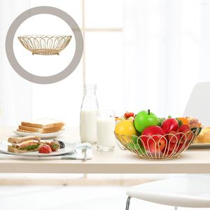 Servis uppsättningar Veggie Tray Fruit Basket Table Trays Eating Candy Buffet Display Bowl Decorative Snack Iron Plate