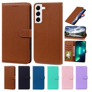 Kort Slot Wallet Cell Phone Falls For Samsung Galaxy S23 S22 S21 S20 Ultra Plus A14 A24 A34 A54 5G A13 A23 A33 A53 5G 360 Full Protection Case