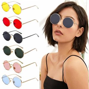 Sunglasses And Women Eyewear Metal Frame Circle Glasses Round Vintage Steampunk