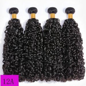 Hair Bulks 12A 100% Human Kinky Curly Bundles Raw Brazilian Original On Promotion Natural Extension 230508