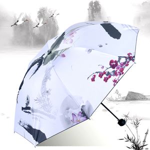 Umbrellas Double Layer Rain Umbrella High Quality Folding Uv Protection Umbrella Windproof Travel Paraguas Plegable Household Goods Gift 230508