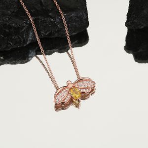 Rose Gold Sain Link Zwierzęcowe naszyjniki dla dzieci Teen dziewczyny Kobiety mama córka miłośnicy projektanta biżuterii diament unisex przyjęcie świąteczne ślubne prezenty urodzinowe urodziny