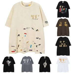 2024 Gallery Septs Tees T 셔츠 남성 Tshirt 옷 여성 Tshirt 디자이너 T 셔츠 남성용 슬로건 기본 남성 및 여성 짧은 슬리브 패션 브랜드 S-XL