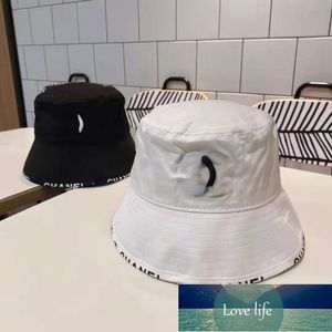 Summer Letters Fisherman Hats Celebrity Same Style Embroidered Hat New All-Matching Japanese and Korean Sun Protection Cover Bucket Hats Couple