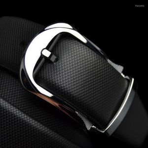 Belts 3.3cm Width Jeans Belt For Men Pin Buckle Mens Casual Leather High Quality Luxury Designer Cowhide B1002
