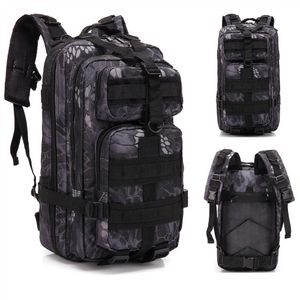 Backpacking Packs 30l Nylon Oxford Waterproof Water Trekking Fishing Hunt Bag Outdoor Military Ryggsäckar Sport Tactical Camping Handing P230510