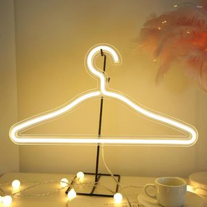 Вешалки светодиодные световые вешалки Знак USB LAMP для магазина Home Вечеринка свадебная украшение рождественские подарочные декор стены