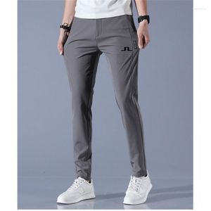 Men's Pants 2023 Summer Men Golf High Quality Elasticity Fashion Casual Trousers Men's Breathable J Lindeberg Wear