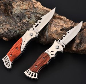 Portable Stainless Steel Utility Pocket Knife Set Multifunctional Wood Handle Mini Folding Small Ccuting Knife ETC tool