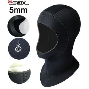 Capas de natação 5mm Neoprene Capuz de mergulho Capinho para mergulhar Água fria Capinhamento de mergulho Cap de esportes à prova d'água Aconteamento Brand 1pc Slinx 230508