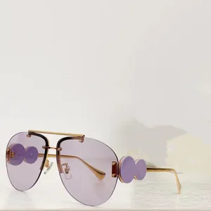 Retro Marke Damenbekleidung Designer Sonnenbrillen für Damen neue Herren Sonnenbrillen für Herren Farbverlauf braun Design UV400 Schutz große Metallrahmen Brille Mode