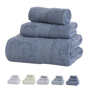 Asciugamano 3 Pz/set Morbido Cotone Mani Viso Corpo Casa El Ristorante Acqua Assorbimento Sudore Pulizia Asciugatura