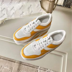 Moda Casuals Sapatos Mulheres Treinador grosso Running Sneakers Itália delicada Tops Low Tops Couro Pequeno Designer de Hole Sapatos Atléticos Casuais Respiráveis ​​Caixa UE 35-41