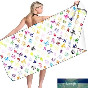 Toalha de banho de designer europeu toalha confortável toalha portátil 80-160CM toalha de praia impressa com letras completas atacado