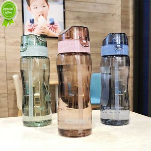 580 ml Plastic Sports Water Bottle Cup Creative Portable Leak-Proof Student Kids Bottle For Wateroutdoor Sport Camping Space Cup