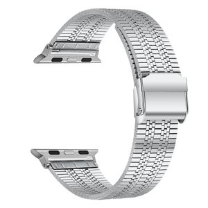 Apple Watch Band Ultra 49mm 45mm 41mm Serisi 8 7 6 5 4 SE Strap 44mm 40mm Iwatch 3 42mm 38mm İş Paslanmaz Çelik Kayış