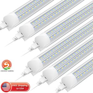 T8 Led Tube 4ft V-Shape Integrated Fluorescent Led Light 1200mm 28W 36W Super Bright 270 Degree Beam Angle Lamp bulb V shape utility shop garage lights