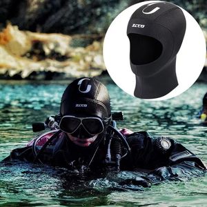 Плавание крышки 35 -мм неопреновое подводное плащ для шлема шлема для подводного плавания шляпа Шляпа Зимний плавание теплое высокое качество унисекса