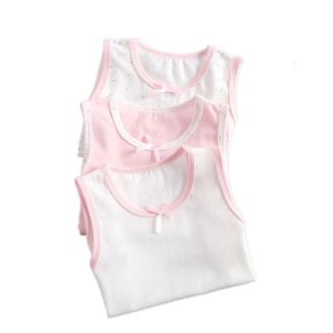 ベストVidmid Girl Seeveless Tanks Vests Kids Cotton Lace Clothing Tanks Vests baby girls Tops 3〜10歳の子供4095 02 230508