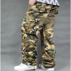 Pantaloni da uomo Design Salopette cargo ampia Pantaloni da uomo in cotone Hiphop Pantaloni da uomo larghi Hiphop Pantaloni mimetici Taglia 46