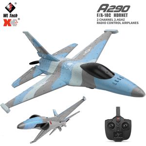 Samoloty elektryczne wlToys A290 F16 3CH RC AIMORTRACT 2.4G Pilot Stax Wing UAV A200 RC Aircraft Landing Slider Model Foam Boy Boy 230506