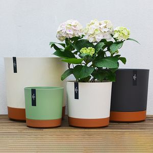 Planters krukor förtjockad plasthartsblomma kruka högkvalitet Vit köttig stor kruka med nordisk enkel antirotrot 230508