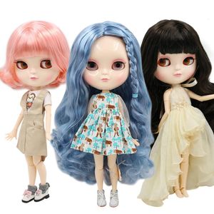 Dolls DBS ICY BJD Doll 16 Toy White Skin A Cup Azone Body Connection 30cm Nude Doll Animation 230506