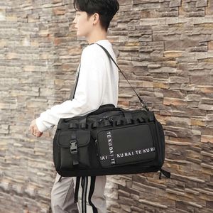 Outdoor Bags Fitness Bag Oxford Large Capacity Yoga Sports Backpack with Shoe Compartment Multifunctional Wear-resistant for Outdoor Football P230508