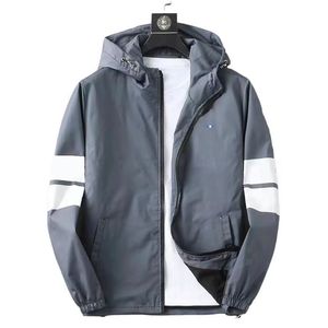 Moda ceket erkek ceketler tasarımcı erkek ceket kapşonlu rüzgar geçirmez sıcak ceket yüksek kaliteli açık spor köpek desen mektup linting en iyi bahar sonbahar mevsimi