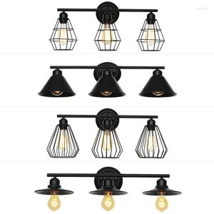 Wall Lamps Antique Bathroom Lighting Black Sconce Kitchen Decor Fixtures Glass Sconces Applique Mural Design