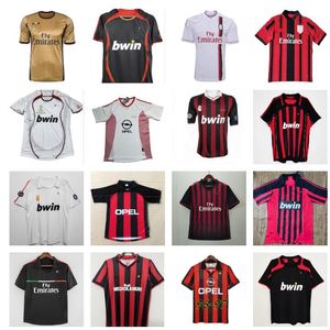 2006 2007 Retro RONALDO MALDINI Fußballtrikots AC MILANS GULLIT VAN BASTEN BARESI C. Ancelotti RIJKAARD KAKA Inzaghi WEAH Baggio SHEVCHENKO Fußballtrikot