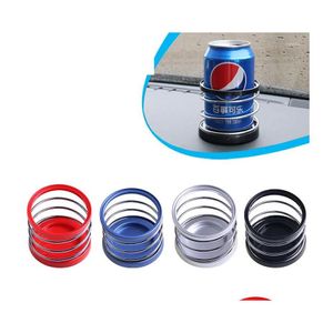 Drink Holder Spring Cup High Quality Beverage Rack Telefonbiltillbehör Interiör Bärbar arrangör Lagring Drop Leverans Mobiler M DHWAO