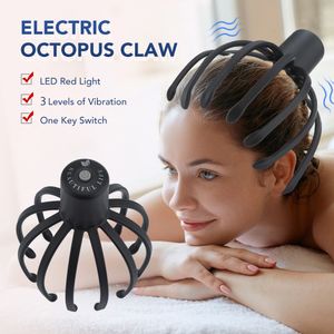 Head Massager Electric Octopus Claw scalp massager without treatment head Scraper relieves hair irritation rechargeable pressure relief 230506