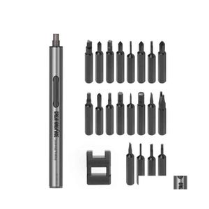 Power Tool Sets 23 In 1 Battery Cordless Precision Electric Screwdriver Kit Mini Tools Set With Magnetic Bits For Phone Laptop Drop Dhyi5